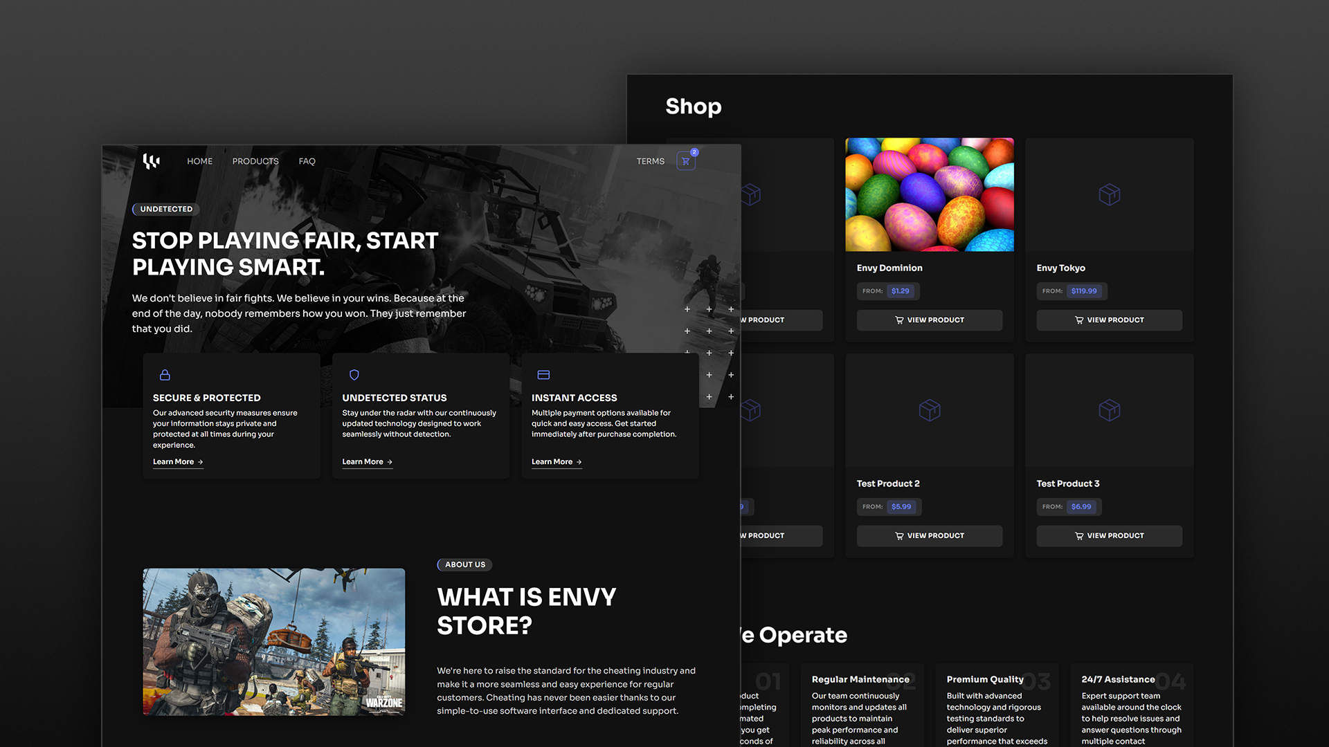 Envy Warfare theme preview